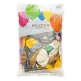 Luftballons Metallic Pearl Mix Farben 30 cm, 100..