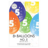 Balloons 2-sided printed figure 5, 8st.