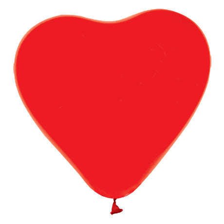 Globos ballonnen hart ballonnen rood 30cm, 6st.
