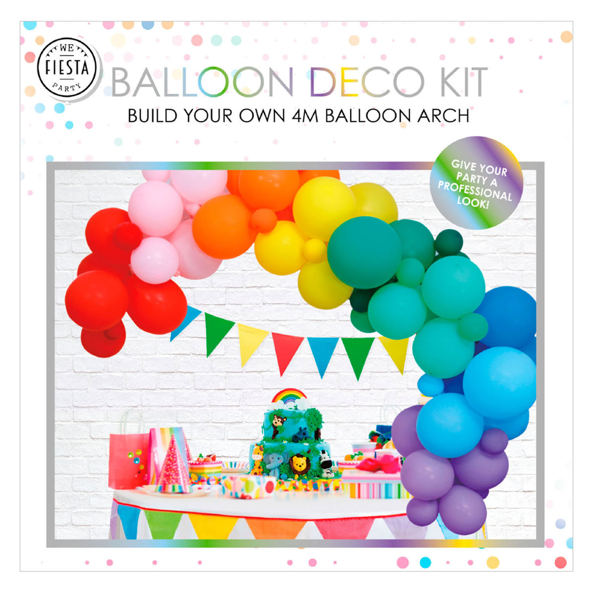 Balony boog set tęcza