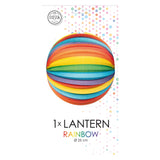 Globos Paper Lanterne autour de Rainbow, 25 cm