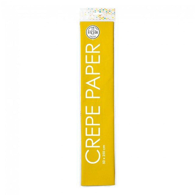 Globos crepepapier geel, 50x250cm