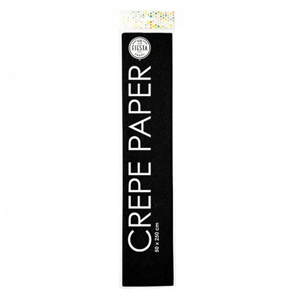 Globos Crepe Pappier Schwarz, 50x250 cm