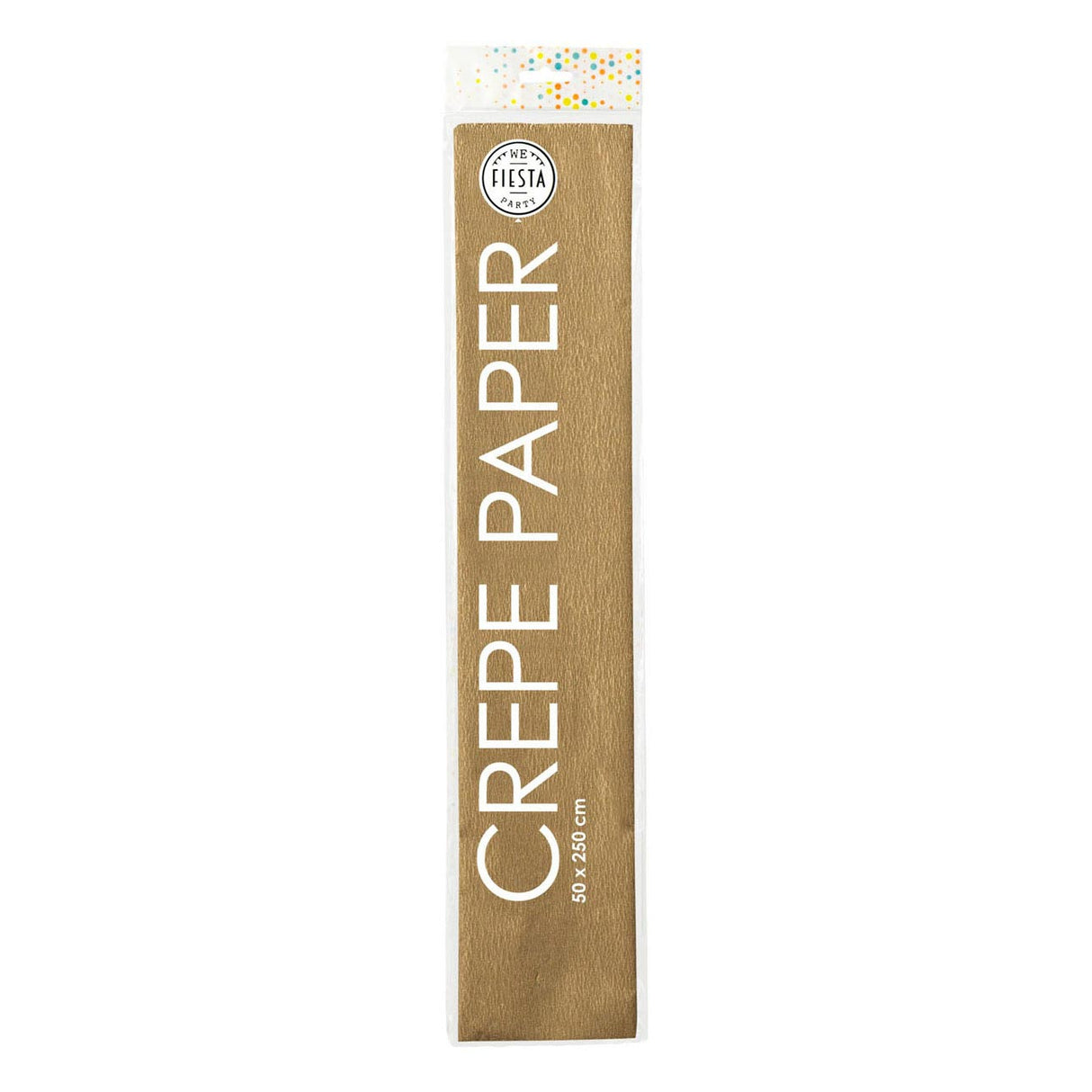 Globos Crepe Paper Gold, 50x250cm