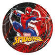 Globos papieren borden 23cm spiderman world of web - 8st.