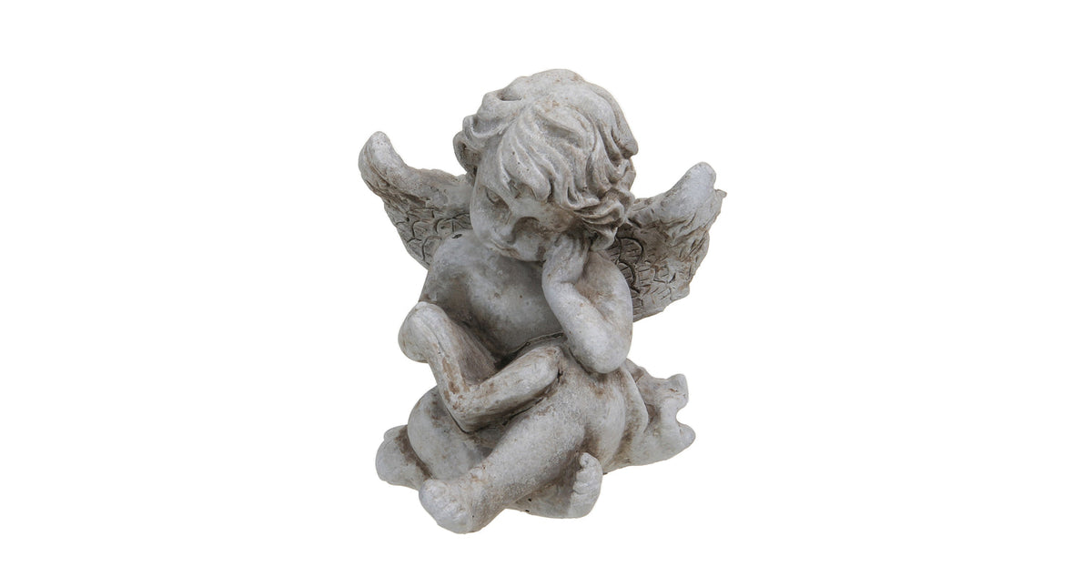 Pc. 1 cement angel antique 8x7.5x10 cm