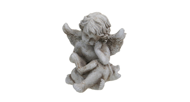 Pc. 1 cement angel antique 8x7.5x10 cm