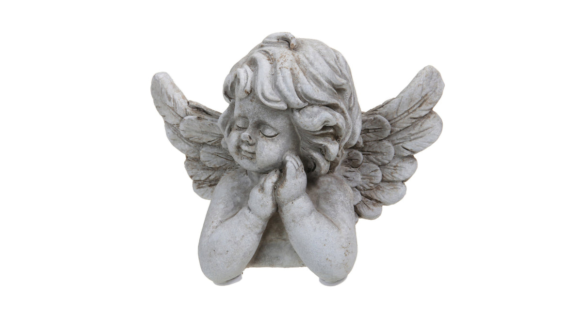 Pc. 1 cement angel antique 13.5x10x10 cm