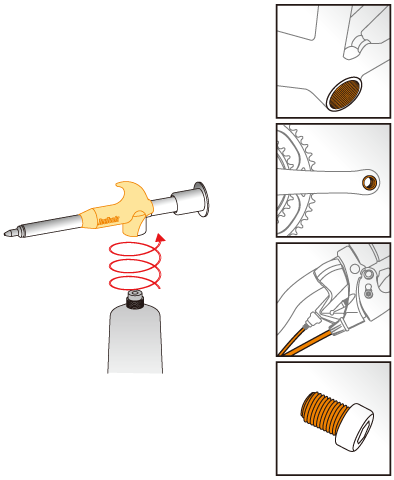 Fett Spray abegraff Tube Kupfer Fett Glace C278 (120 ML)