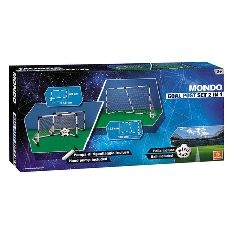 Basic mondo voetbalgoal 2 in 1 183 x 121 cm