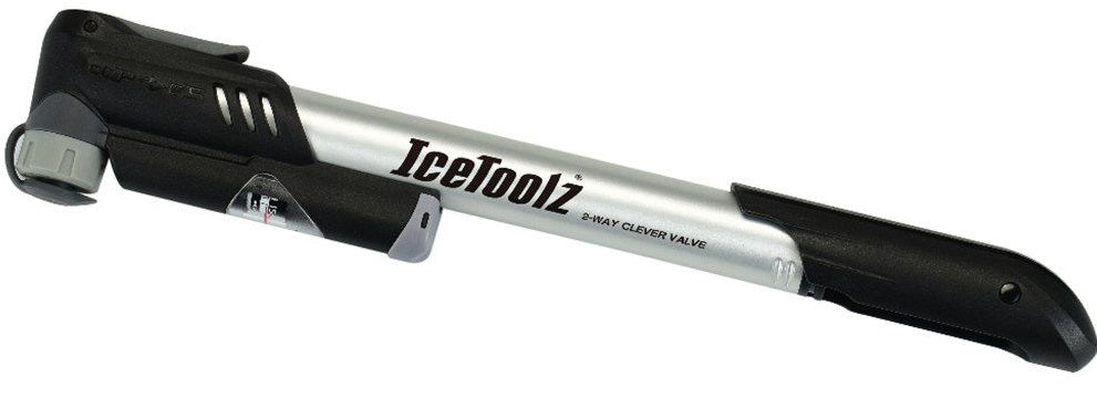 Mini pompa IceToolz Veloagile wysokie ciśnienie za pomocą miernika