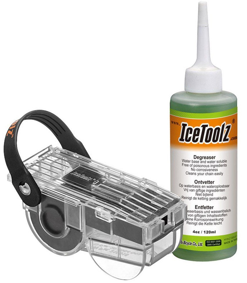 Chain cleaner with degreaser (120ml) Icetoolz 240c212 (set)