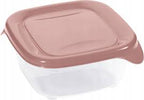 Curver verse go voedselcontainer 0,45l vierkant roze