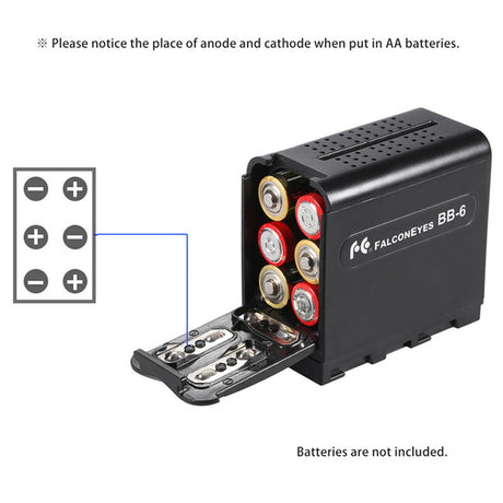 Falcon eyes batterij houder bb-06