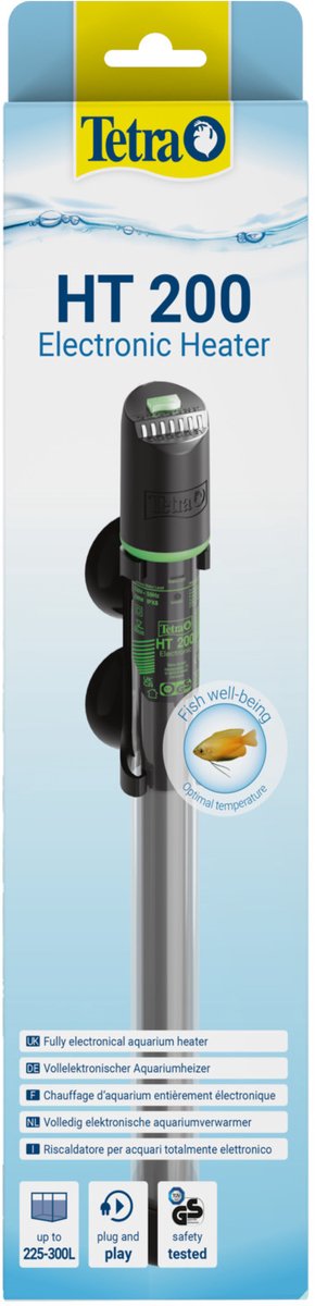 Tetra onderwatercombinatie ht 200 electronic heater - aquarium verwarmingselement - 200 w
