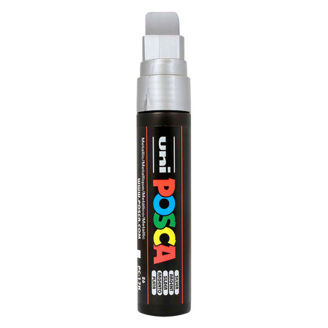 Posca uni verfmarker 17k zilver - blokpunt 15mm