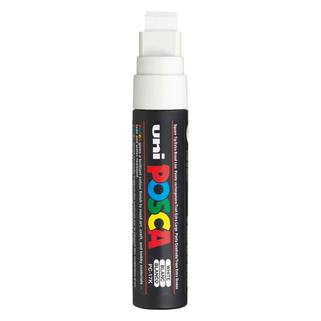 Uni posca verfmarker 17k wit - blokpunt 15mm