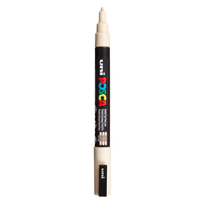 Uni posca pc3m acrylmarker beige - ronde punt tot 1,3 mm
