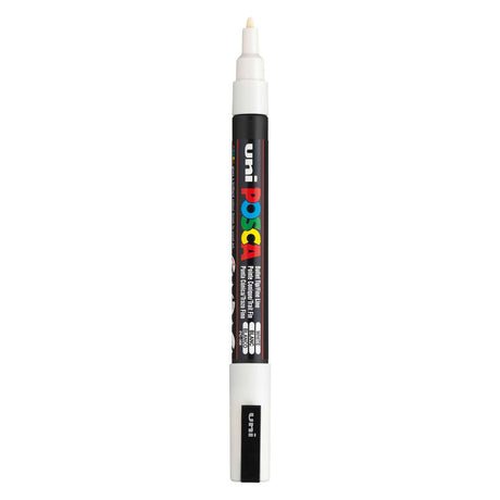 Uni posca pc3m acrylmarker wit - ronde punt tot 1,3 mm