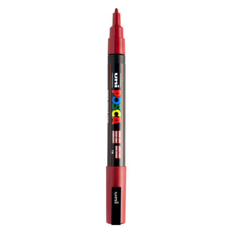 Uni posca pc3m verfmarker donkerrood - ronde punt tot 1,3 mm