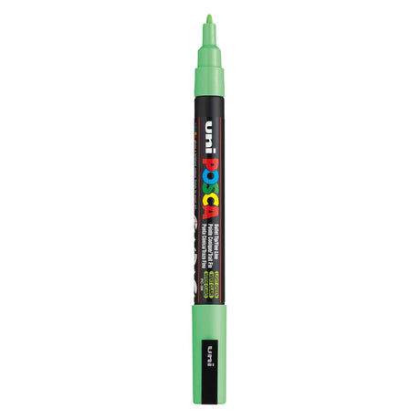 Uni posca pc3m verfmarker lichtgroen - ronde punt tot 1,3 mm