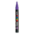 Uni posca posca uni pc3m verfmarker paars - ronde punt tot 1,3 mm