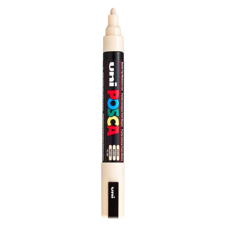 Uni posca verfmarker pc5m beige - conische punt 2,5 mm