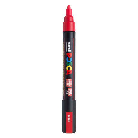 Uni posca verfmarker pc5m neon rood - conische punt 2,5 mm