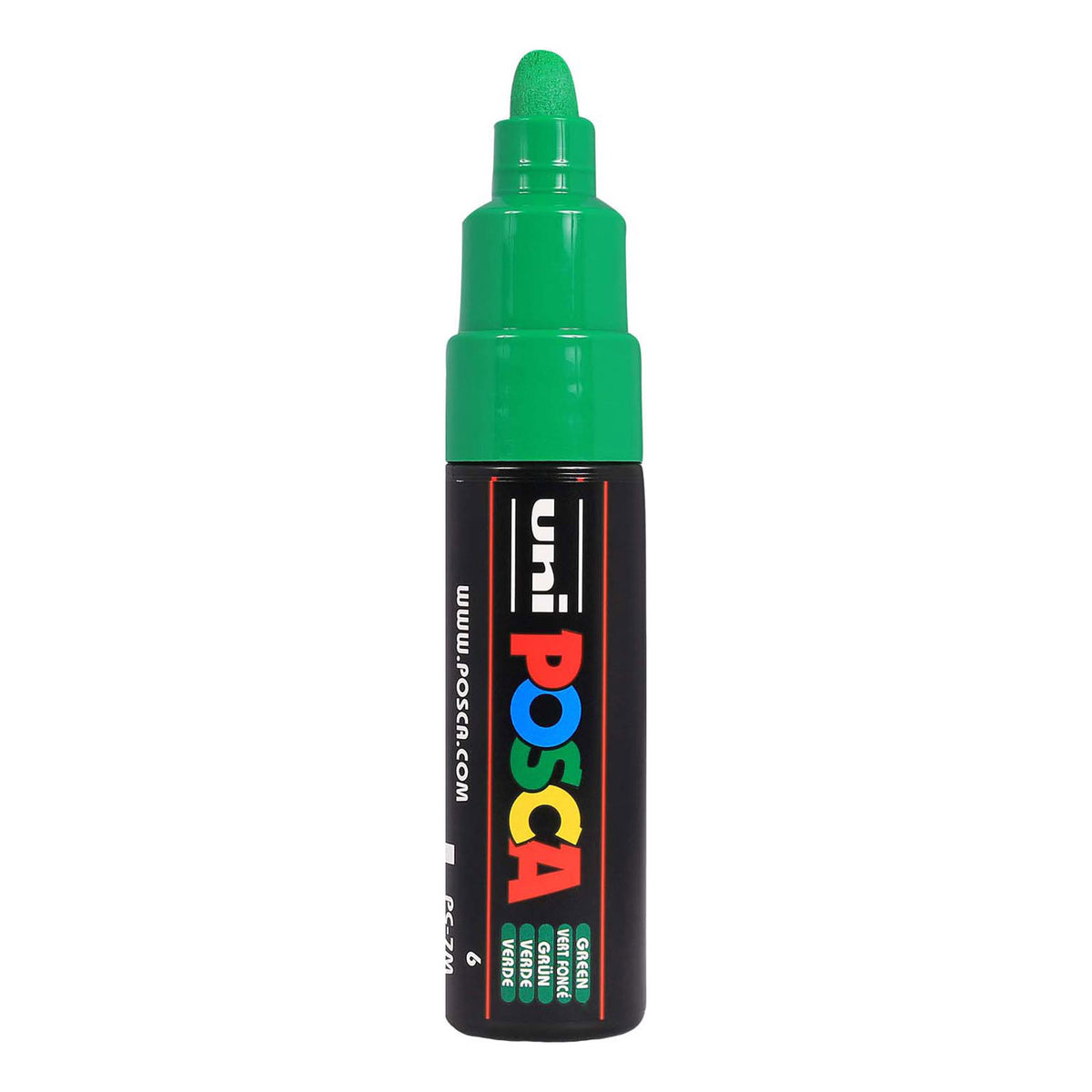 Uni posca verfmarker 7m donkergroene - conische punt