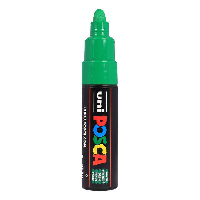 Uni posca verfmarker 7m donkergroene - conische punt
