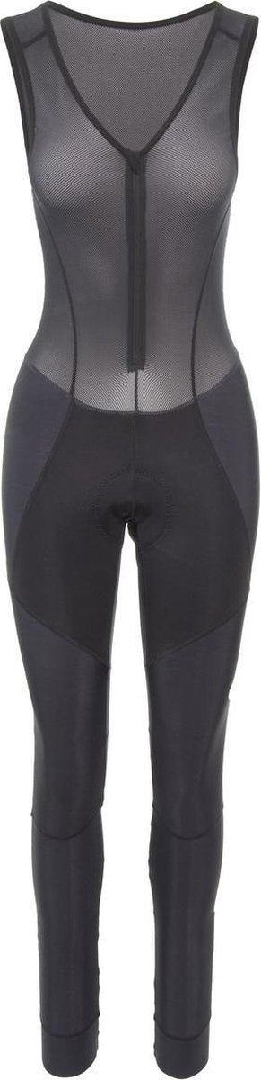 Agu prime lange fietsbroek met zeem ii essential dames - zwart - m - met bretels m