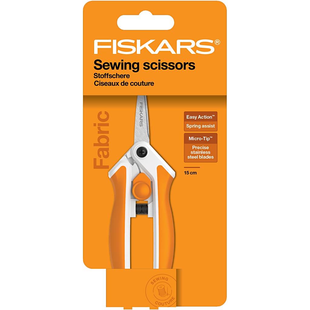 Creativ company http: www.cchobby.nl fiskars-soft-touch-schaar-l-15-cm-micro-spids-1-stuk