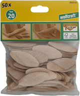 Wolfcraft verbindingsplaatjes | grootte 20 | 1 set - 2923000