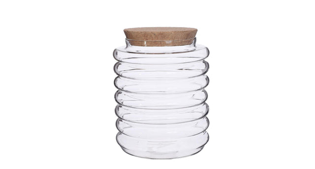 Terrarium rib glass ø13,5 h.16cm w.cork