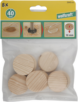 Wolfcraft conusplaatjes | ø40mm | 8 stuks - 2945000