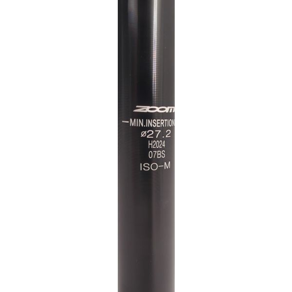 zadelpen vast 27.2 x 350 mm aluminium zilver