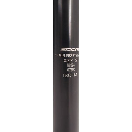 zadelpen vast 27.2 x 350 mm aluminium zilver
