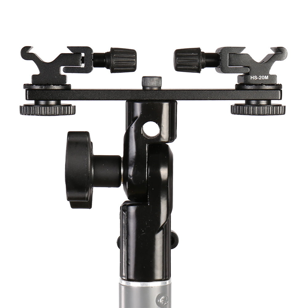 Falcon eyes twin mount tilting bracket + 2 x flitsschoen cld-14a