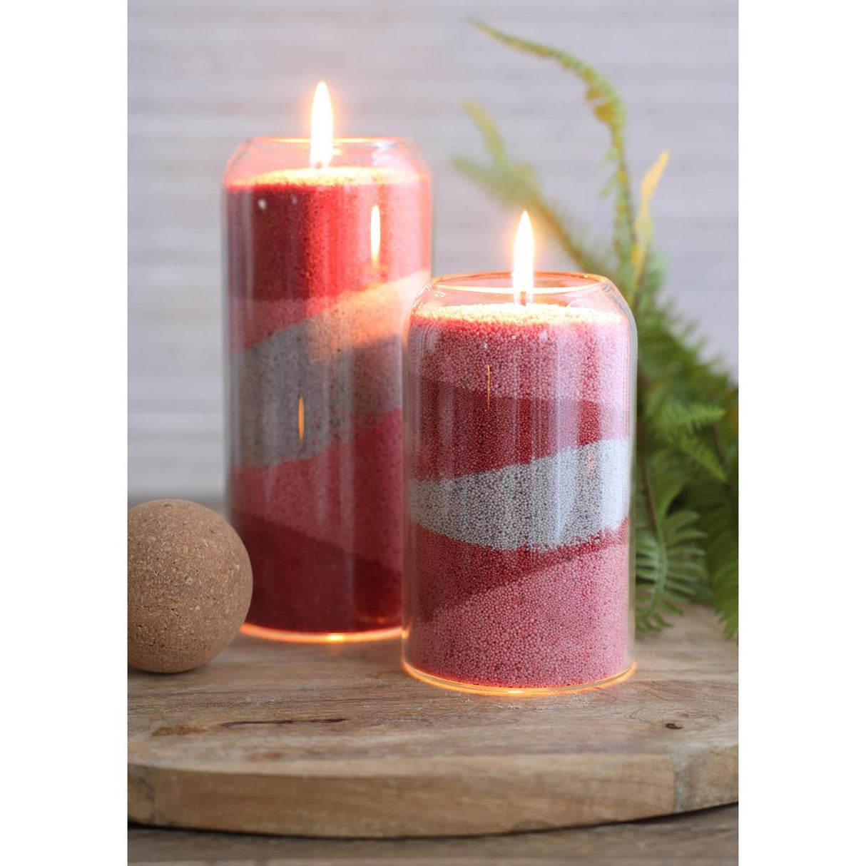 Ideas 4 seasons kaarsenzand pearlsand candle 400gr rood