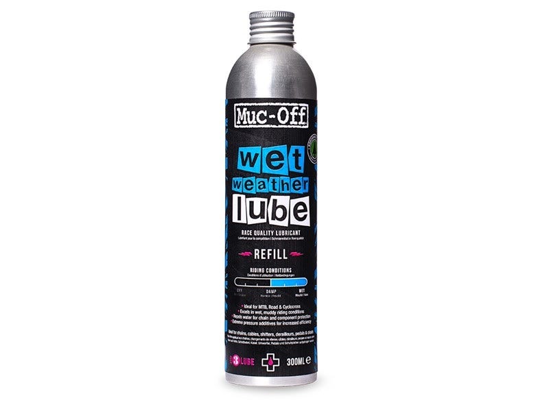 Muc-off fietsonderhoud wet lube 300ml navulverpakking