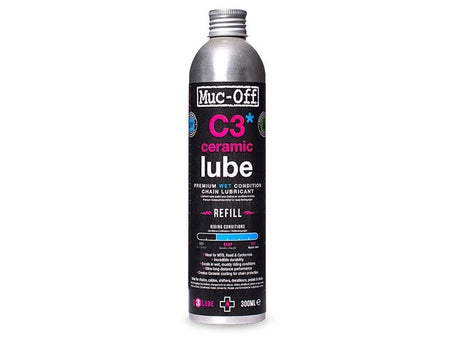 Muc-off fietsonderhoud c3 wet ceramic lube 300ml navulverpakking - 299018