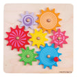 Bigjigs houten tandwielen puzzel - 7st.