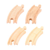 Bigjigs Wooden Rails Short Turns, 4st.