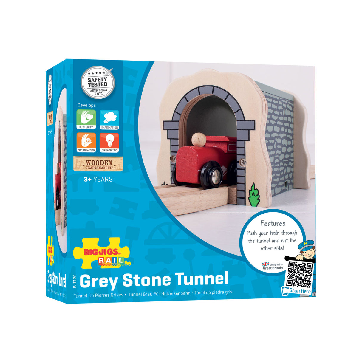 Tunnel grigio binnel bigjigs