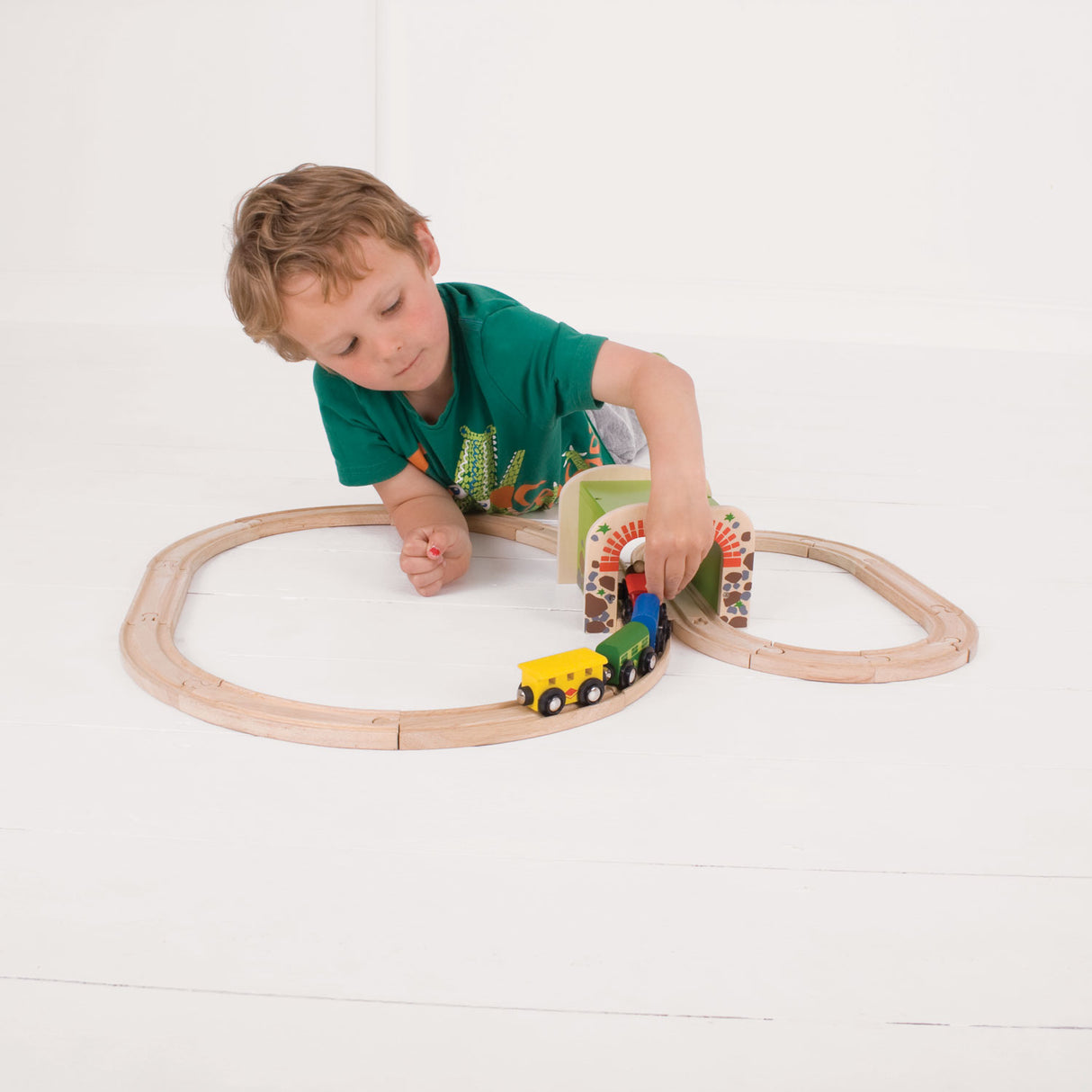 Bigjigs Wooden Rails Double-Track Tunnel