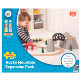 BigJigs Drewniane szyny Rocky Mountain Expansion Set, 12DLG.