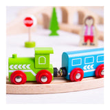 Bigjigs Ensemble de train en bois, 26dlg.