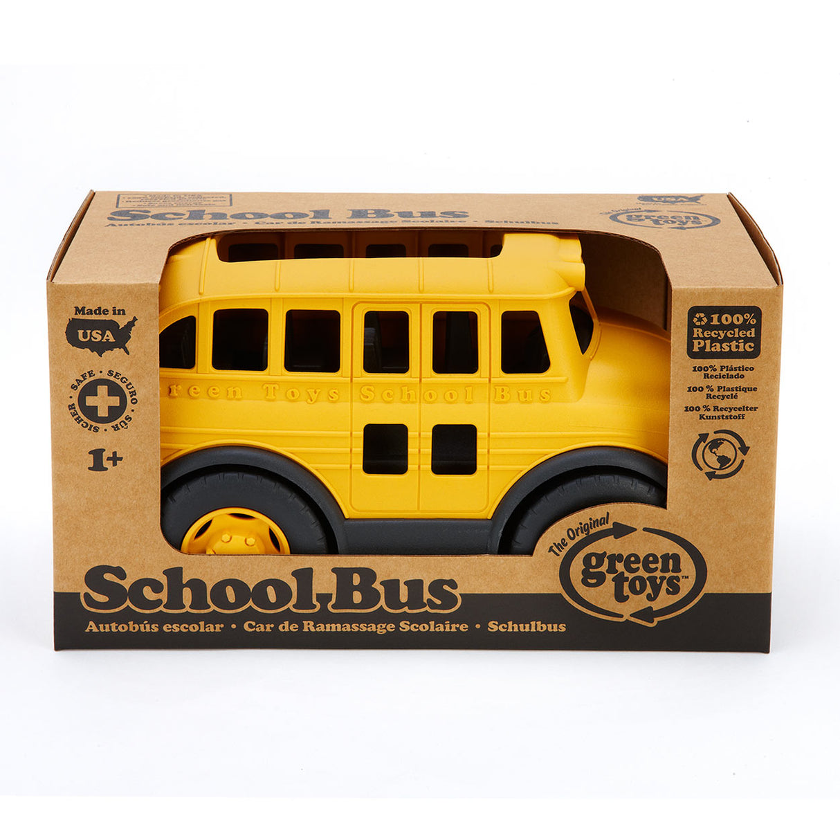 Green Toys Toy Car School Bus Bus