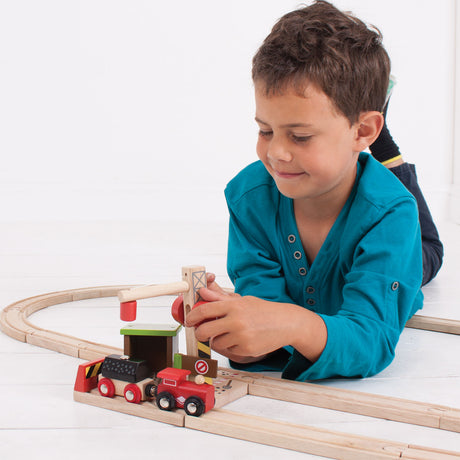 Bigjigs houten rails - steenkool mijn