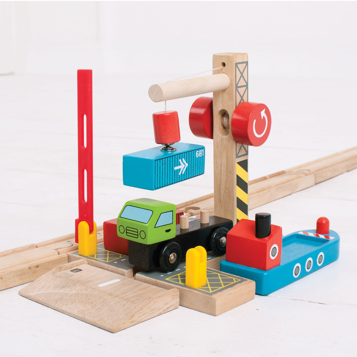 Bigjigs Wooden Rails Container Astillero